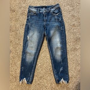 KanCan skinny jeans, distressed, size 28